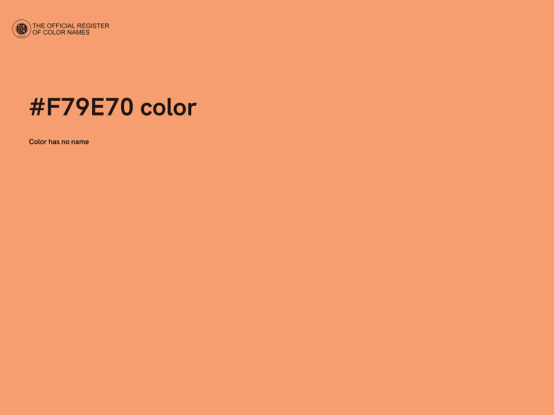 #F79E70 color image