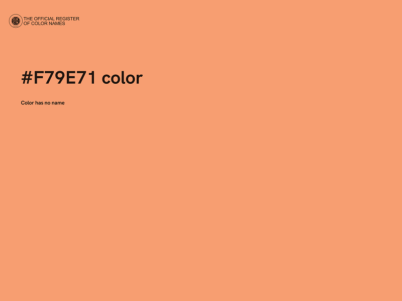 #F79E71 color image