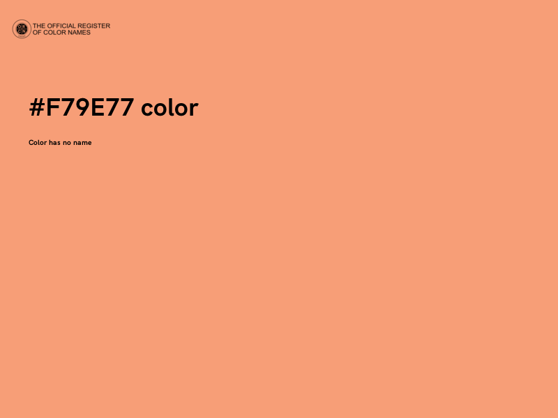 #F79E77 color image