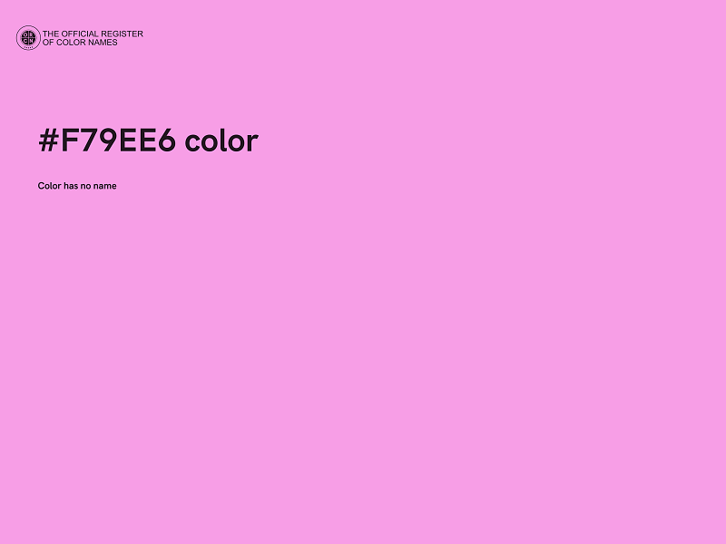 #F79EE6 color image