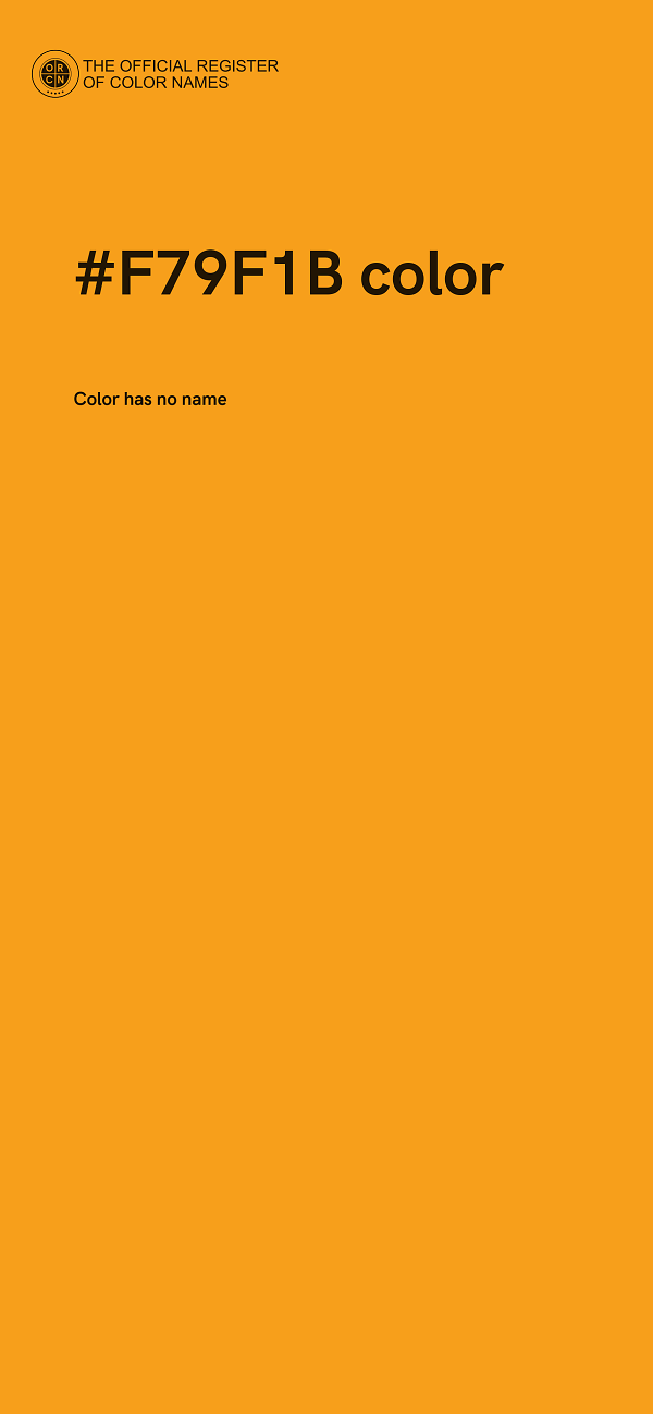 #F79F1B color image