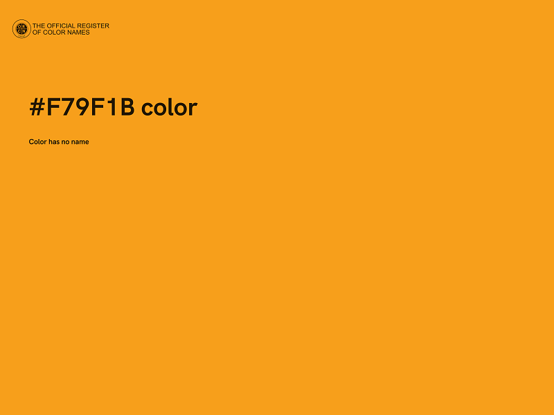 #F79F1B color image