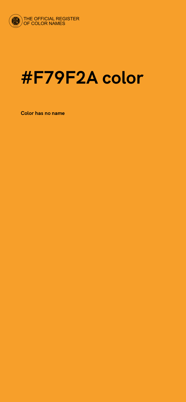 #F79F2A color image
