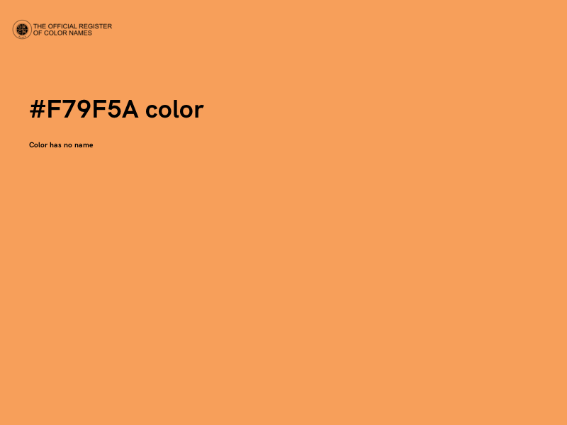#F79F5A color image