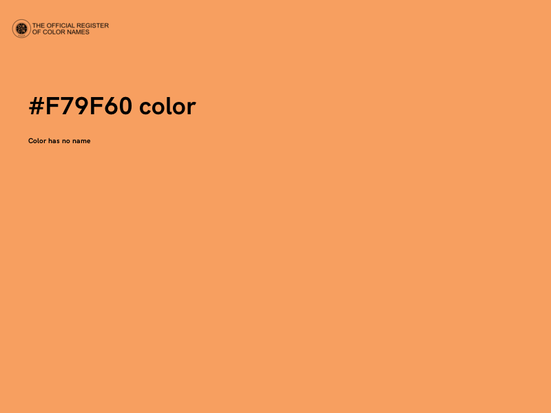 #F79F60 color image