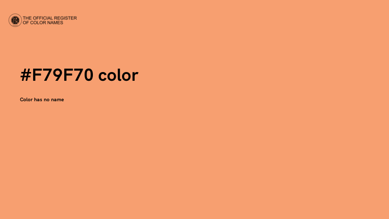 #F79F70 color image