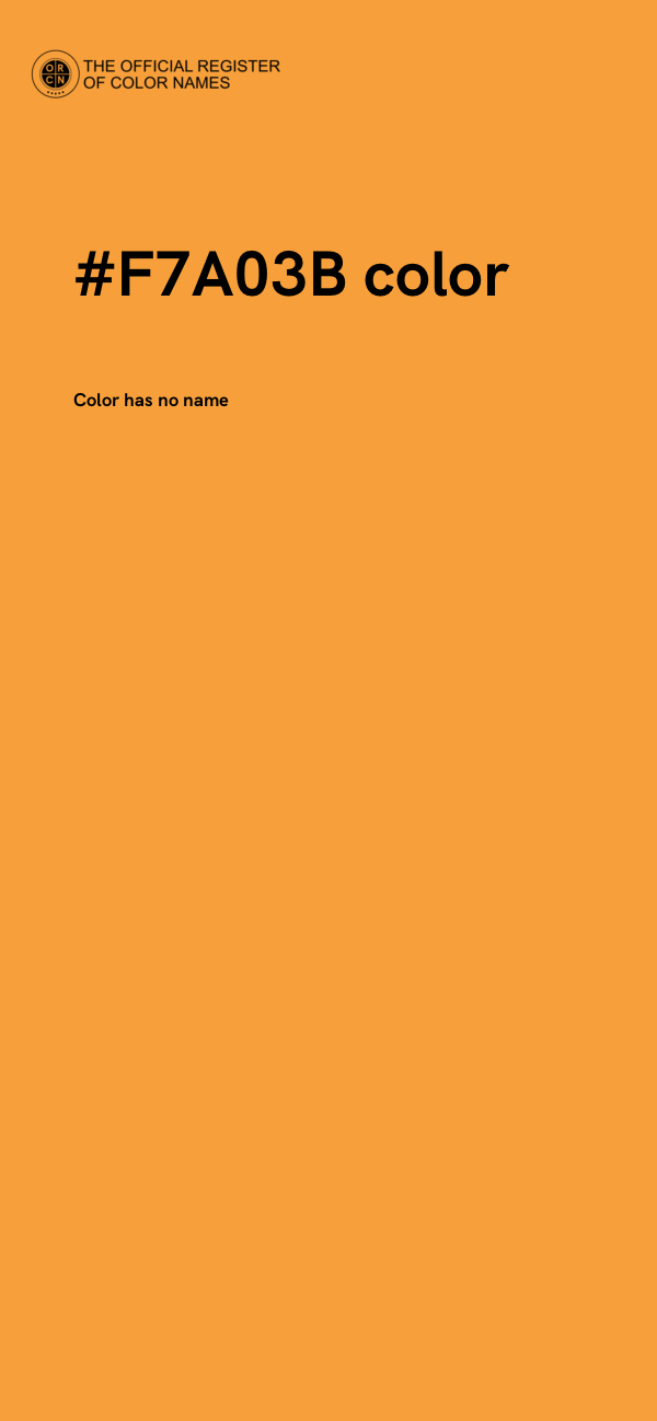 #F7A03B color image