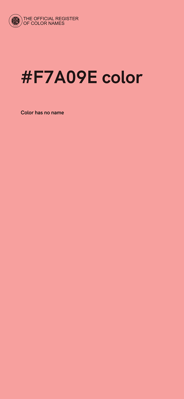 #F7A09E color image
