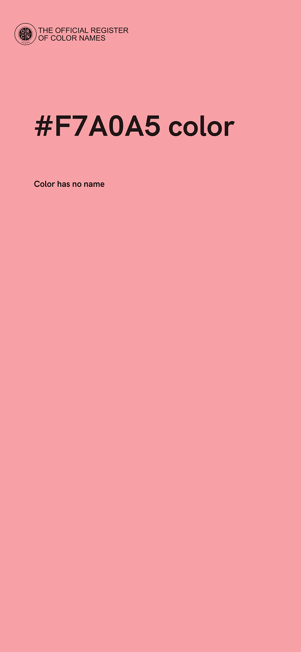#F7A0A5 color image