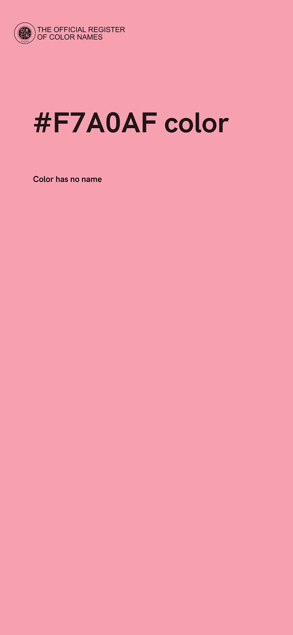 #F7A0AF color image