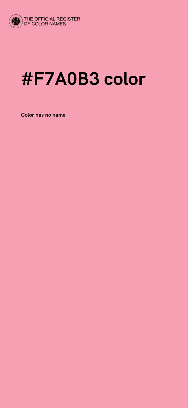 #F7A0B3 color image