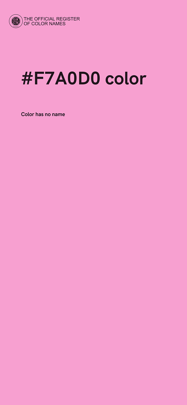 #F7A0D0 color image