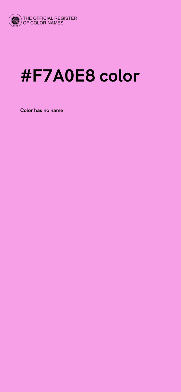 #F7A0E8 color image