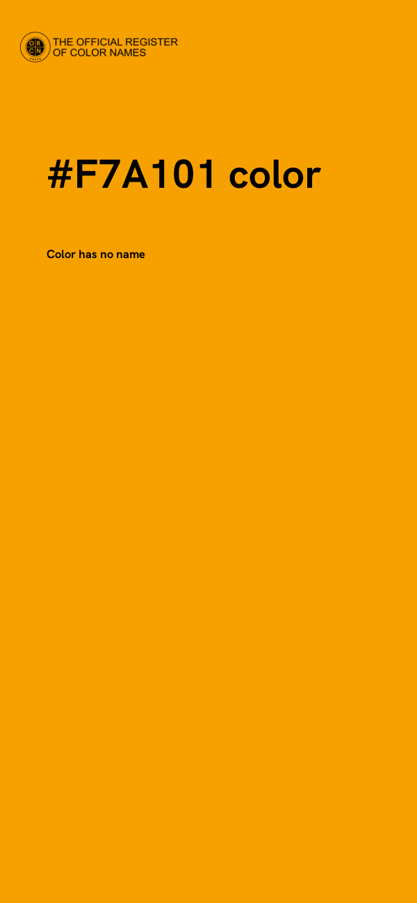 #F7A101 color image