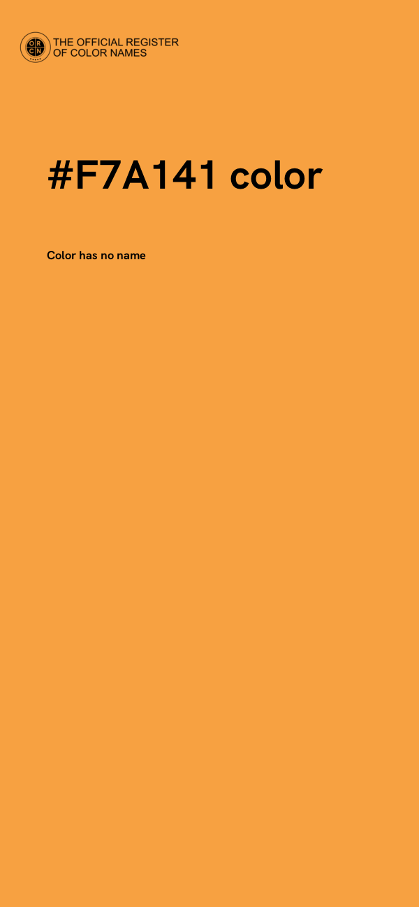#F7A141 color image