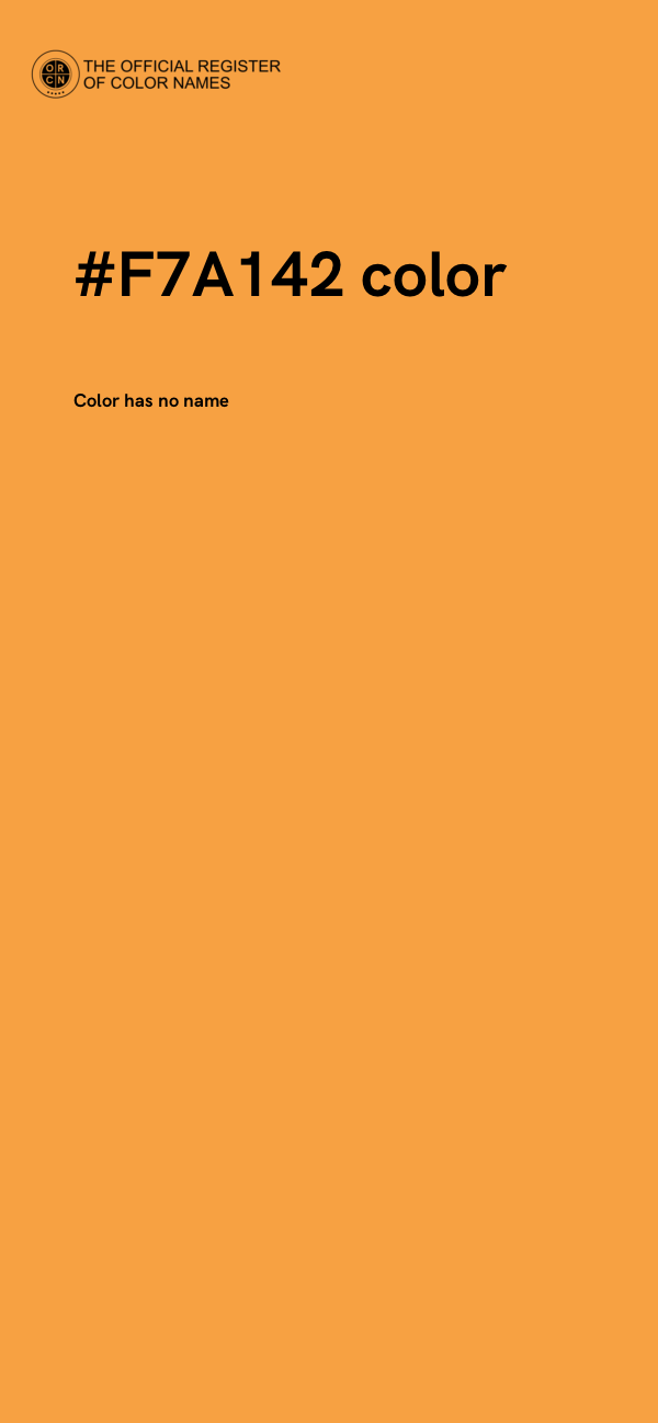 #F7A142 color image