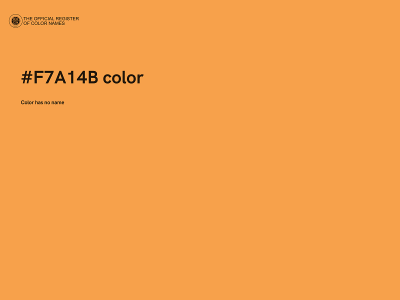 #F7A14B color image