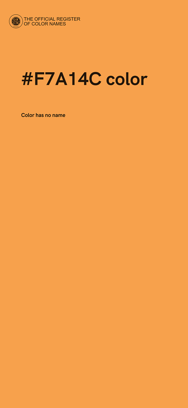 #F7A14C color image