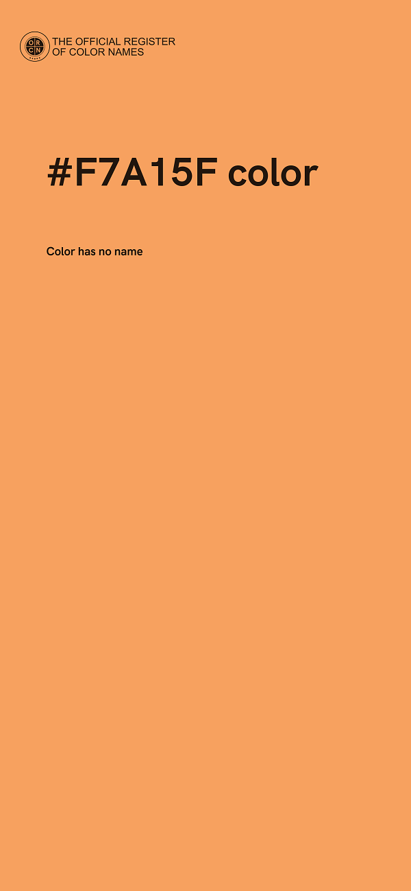 #F7A15F color image