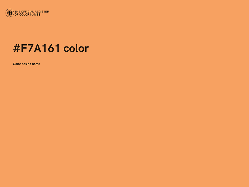 #F7A161 color image