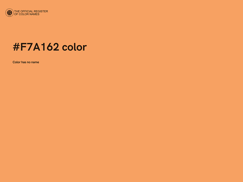 #F7A162 color image