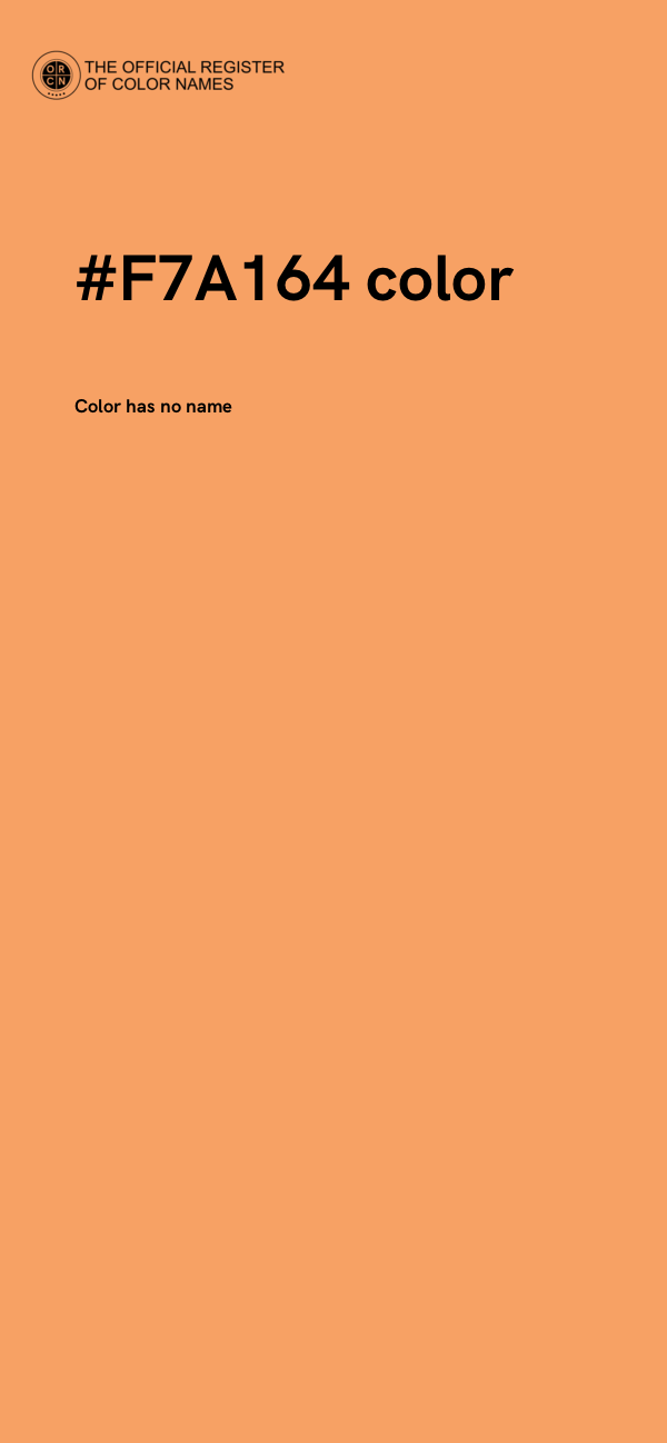 #F7A164 color image