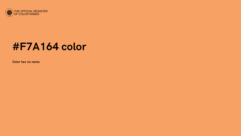 #F7A164 color image