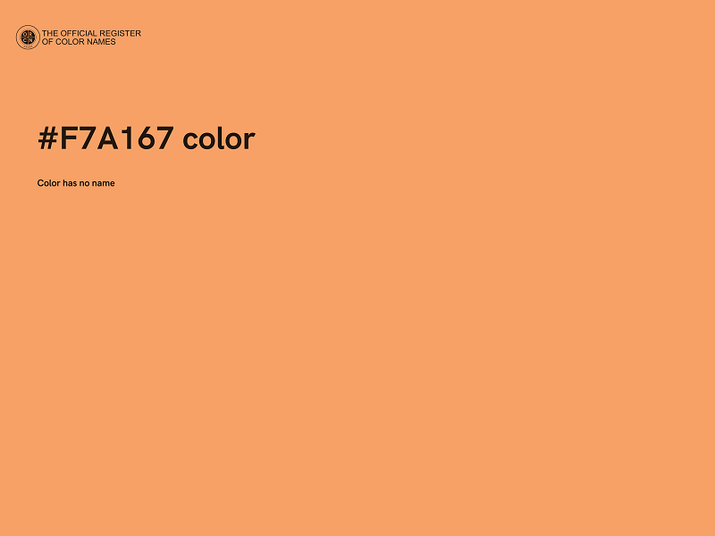 #F7A167 color image