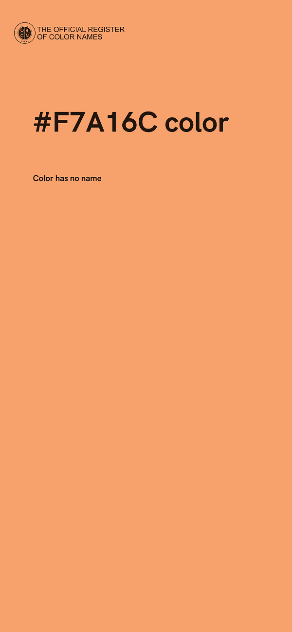 #F7A16C color image