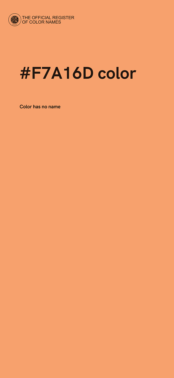#F7A16D color image