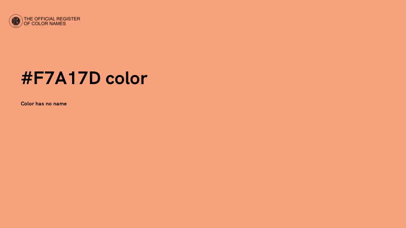 #F7A17D color image