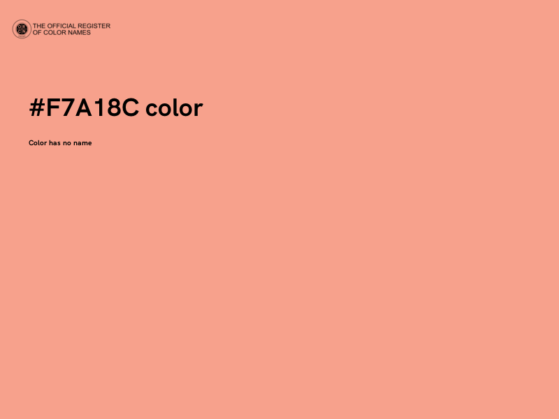 #F7A18C color image