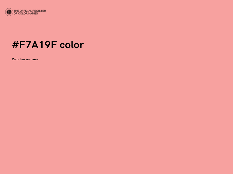 #F7A19F color image