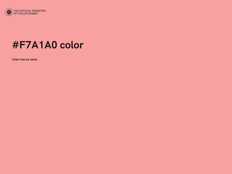 #F7A1A0 color image