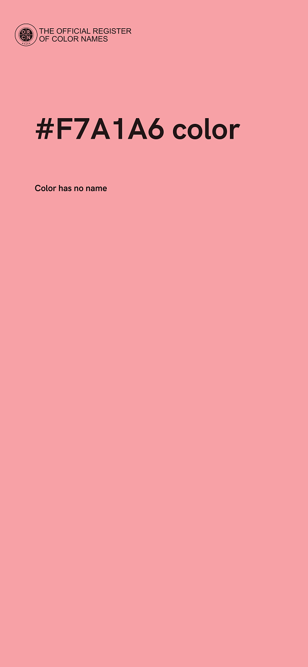 #F7A1A6 color image