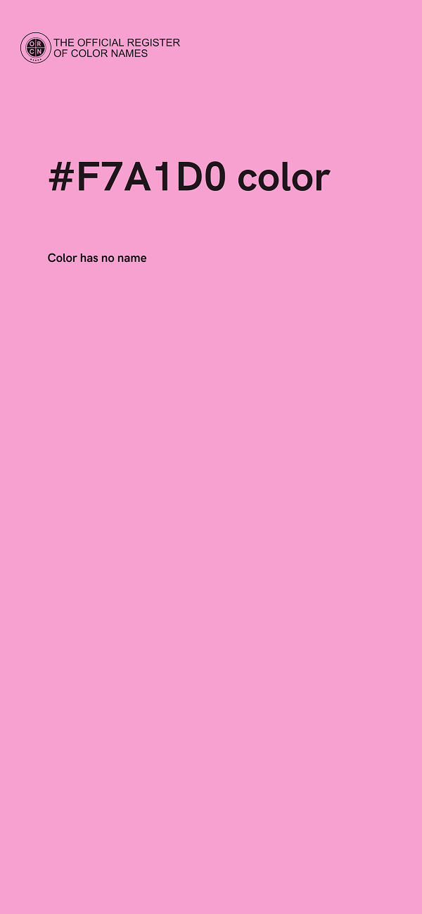 #F7A1D0 color image