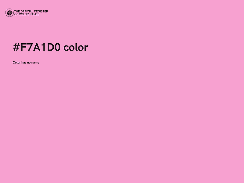 #F7A1D0 color image