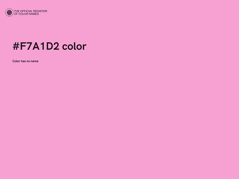 #F7A1D2 color image