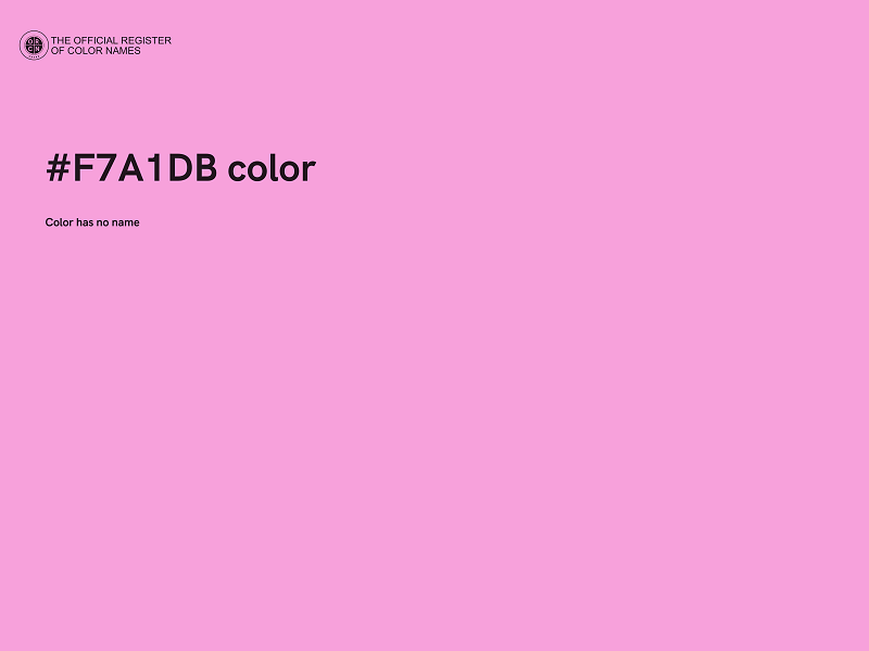 #F7A1DB color image