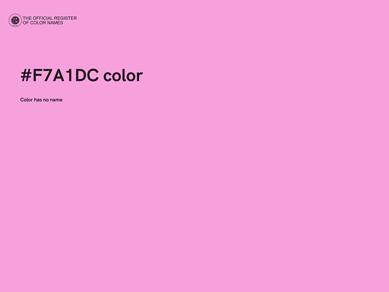 #F7A1DC color image