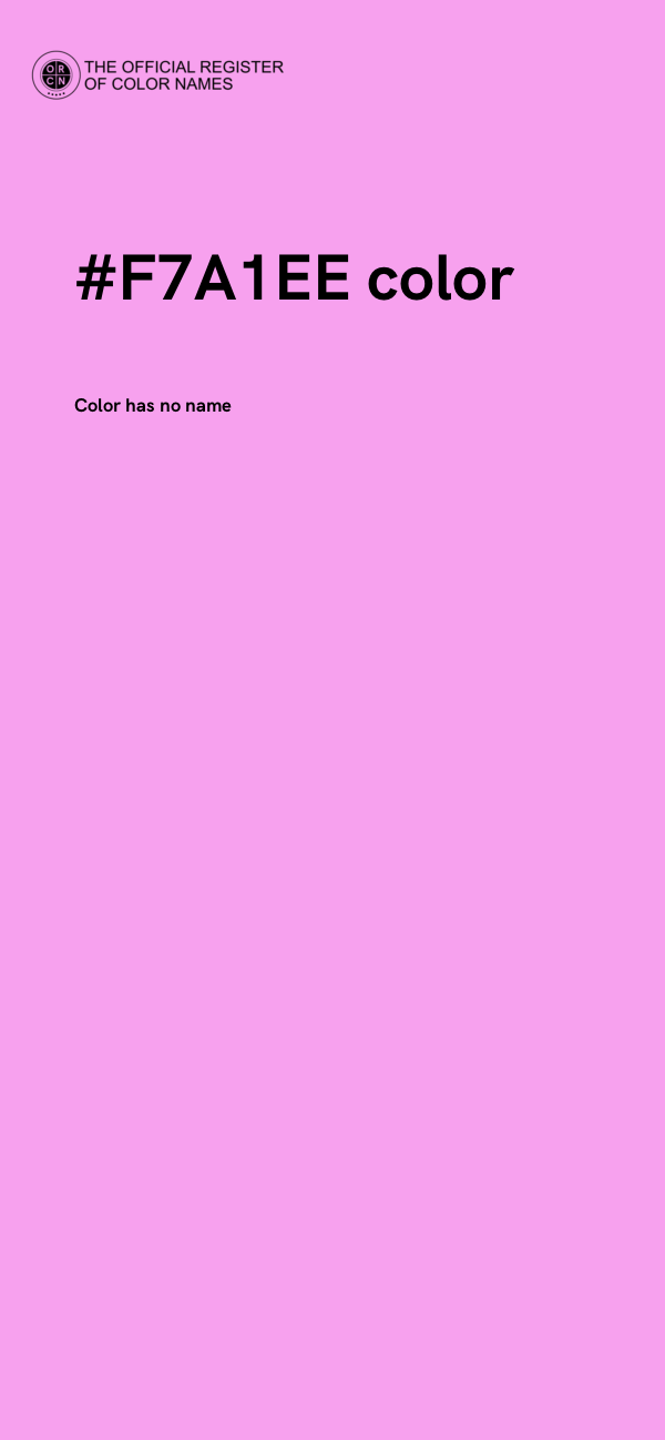 #F7A1EE color image