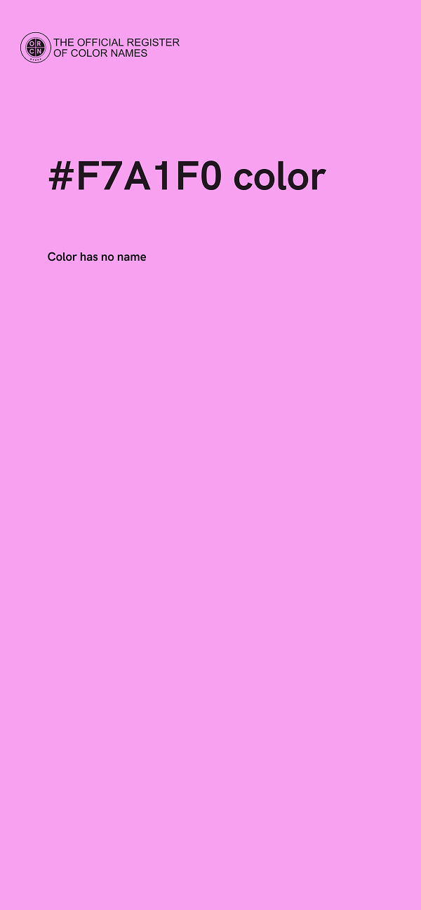 #F7A1F0 color image