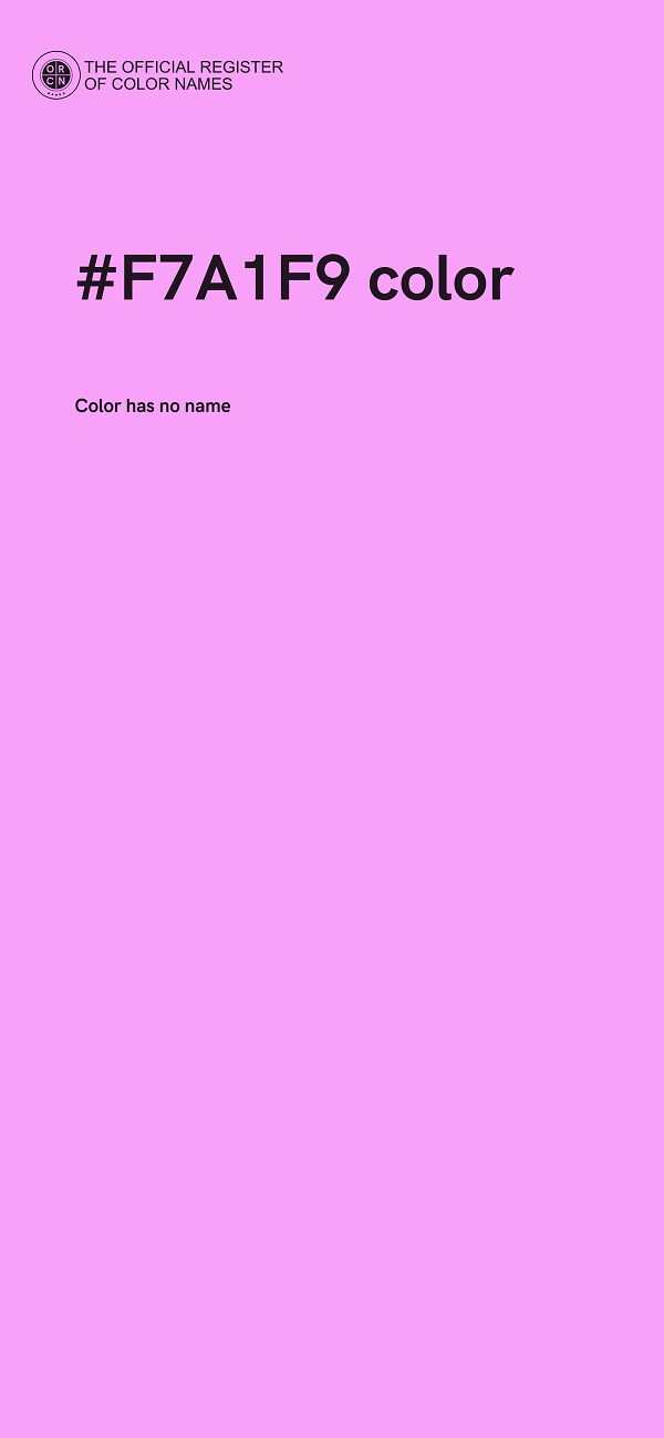 #F7A1F9 color image