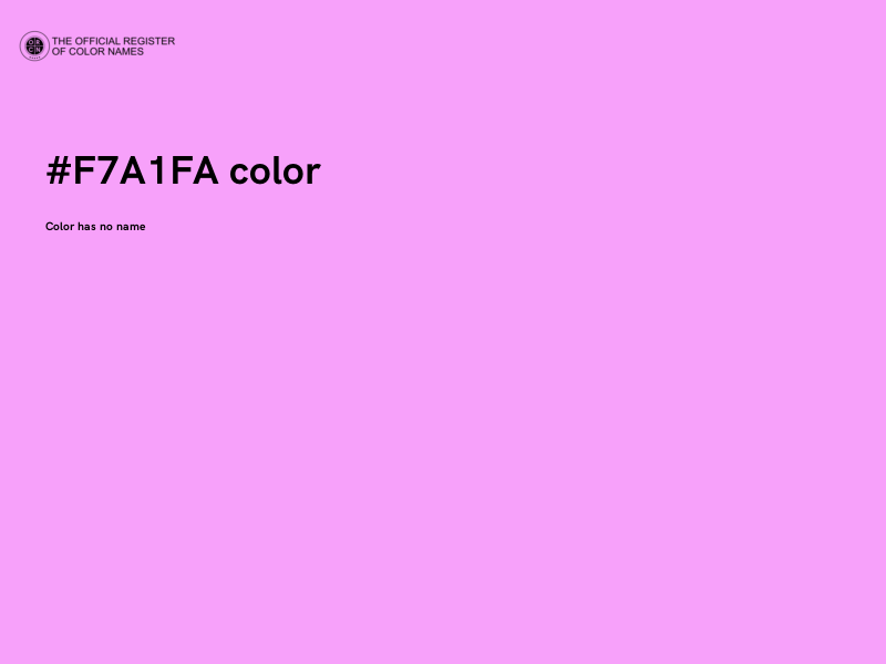 #F7A1FA color image