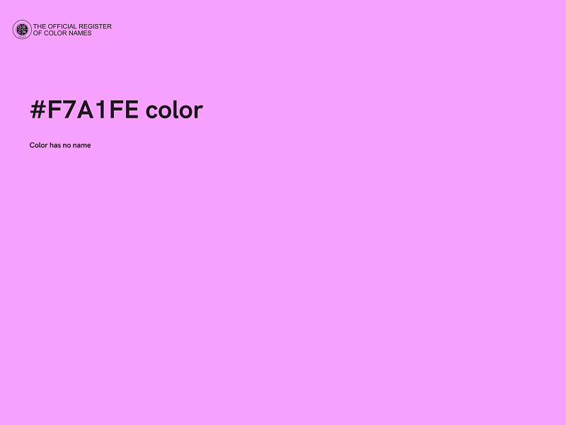 #F7A1FE color image