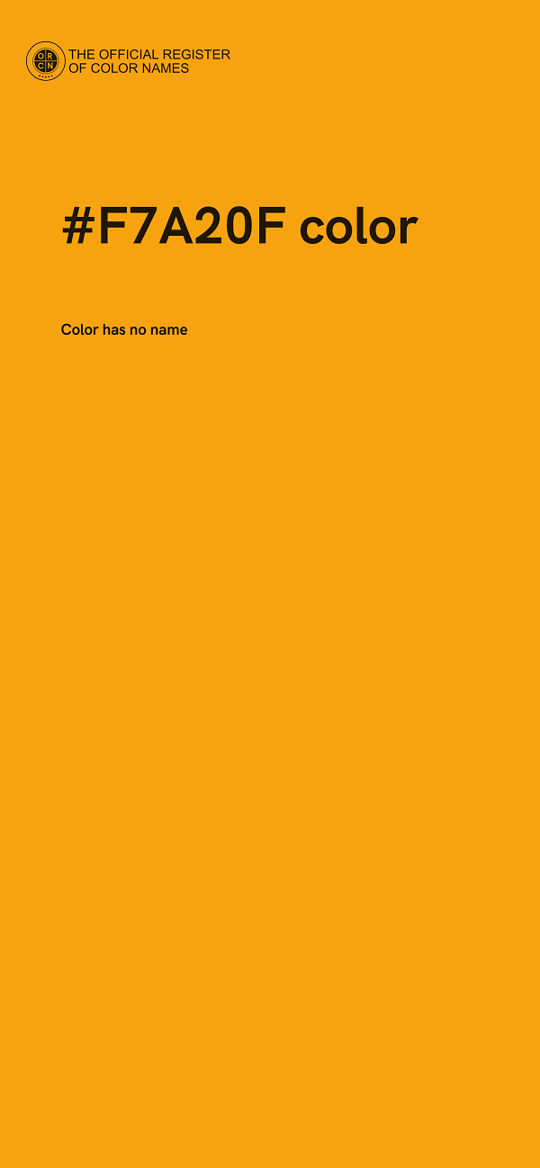 #F7A20F color image