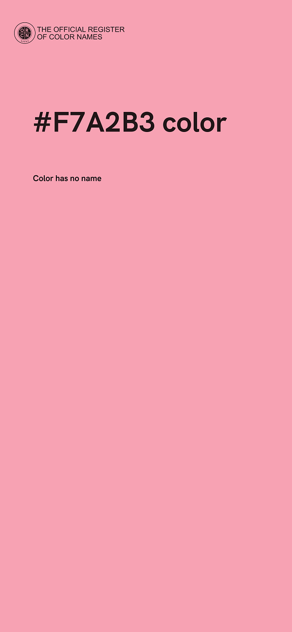 #F7A2B3 color image