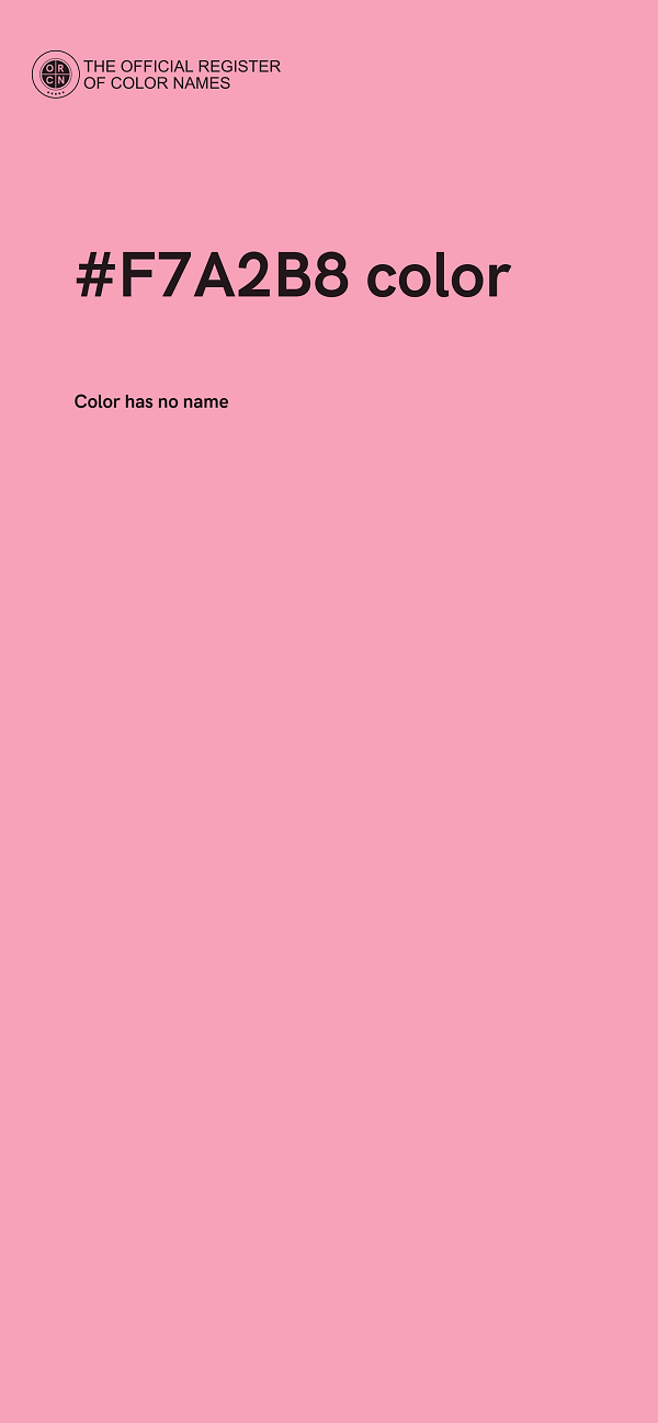 #F7A2B8 color image