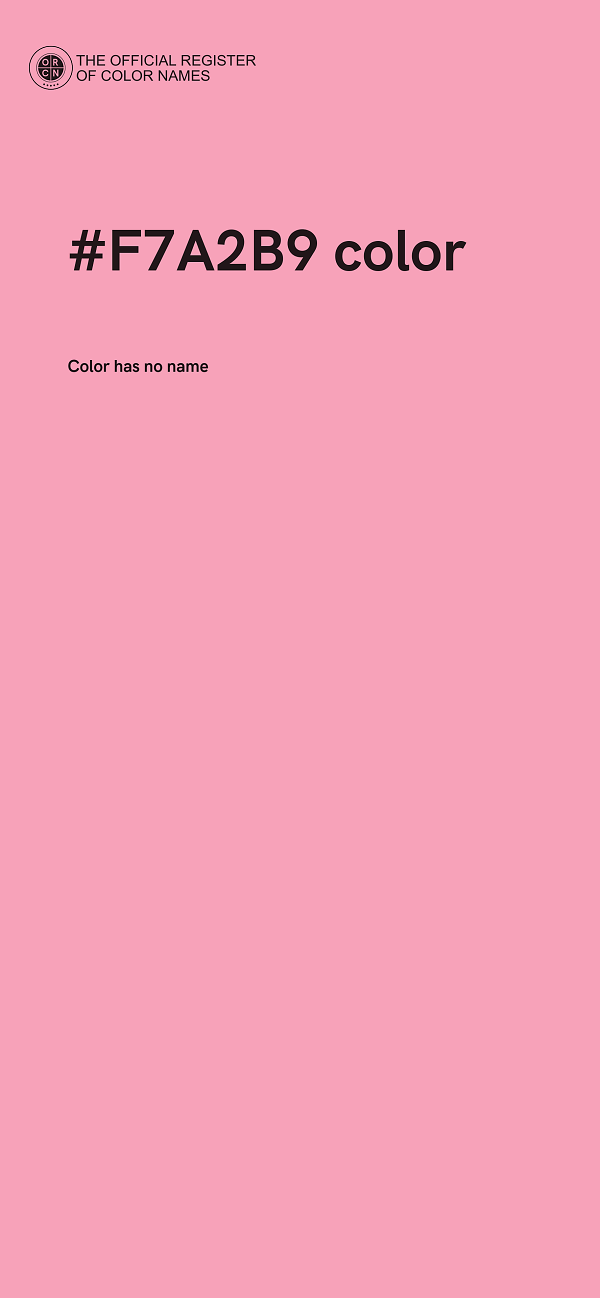 #F7A2B9 color image