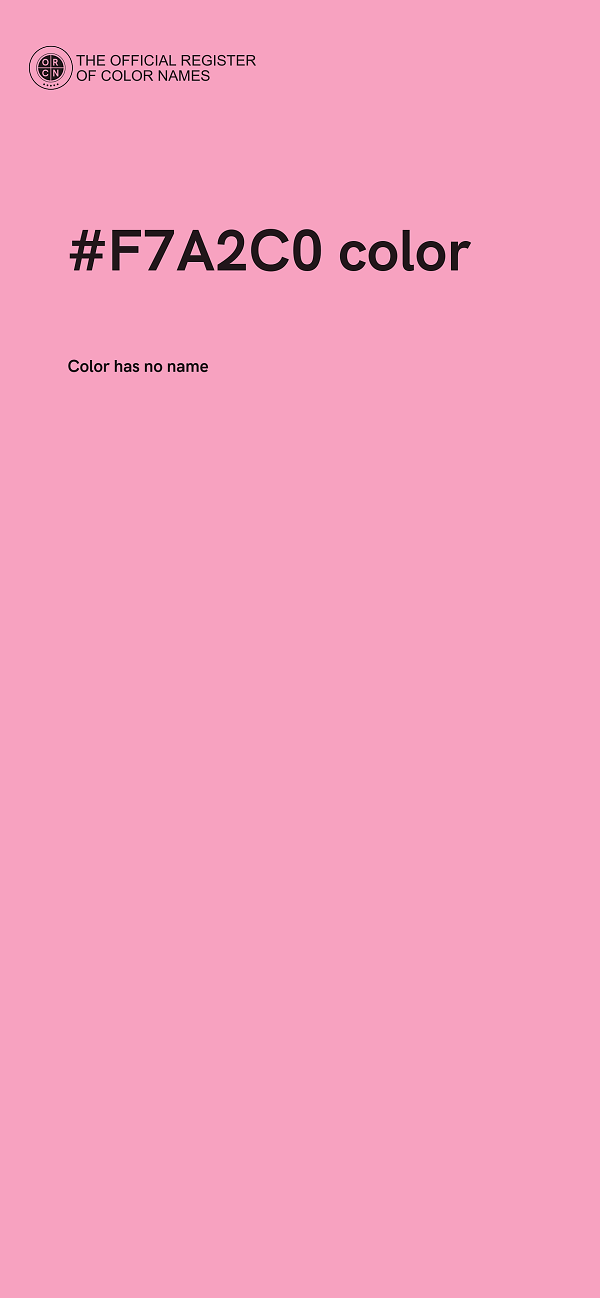 #F7A2C0 color image